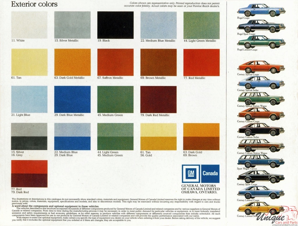 1978 Buick Century Regal (Canada) Brochure Page 7